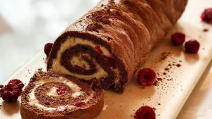 Pionono de chocolate sin harina