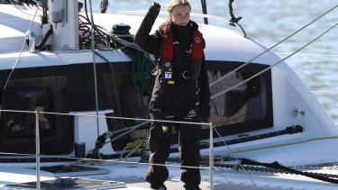 Greta Thunberg llegó a Europa para asistir a la COP25. Foto: AP