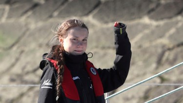 Greta Thunberg llegó a Europa para asistir a la COP25. Foto: AP