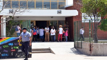 Las clases fueron suspendidas en turno tarde. Foto: Marcelo Ochoa.