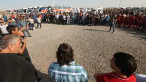 Petroleros suspende la movilización a la espera de un acuerdo por los despidos