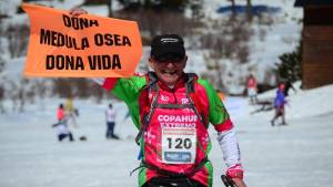 El cipoleño de 71 años que corre para concientizar sobre la donación de médula ósea