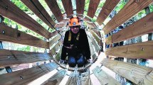 Imagen de Bariloche: un parque aéreo en medio del Cerro Otto