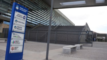 La Ciudad Judicial de Neuquén está desierta. Foto archivo.
