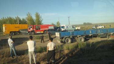 El choque fue entre San Patricio del Chañar y Añelo. (Foto: Twitter @BIENARG.-)