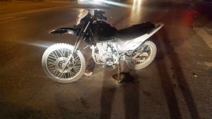 Para que no le saquen la moto en un control, la prendió fuego