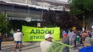 Obreros de UOCRA se movilizaban en Villa Regina