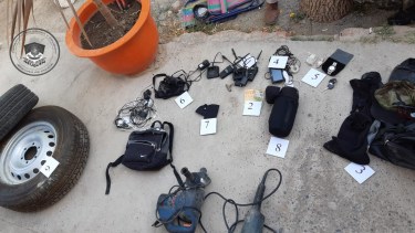 Alguno de los elemantos secuestrados en una ronda de allanamientos. (Foto: Gentileza).