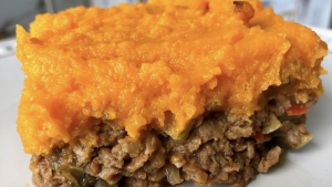 Hoy pinta para probar este pastel del soja y calabaza