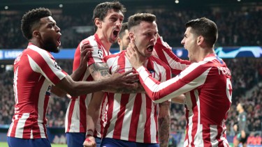 El Atlético Madrid frenó al Liverpool en la Champions League