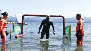 Enfrentaron las olas y compitieron en el Nahuel Huapi