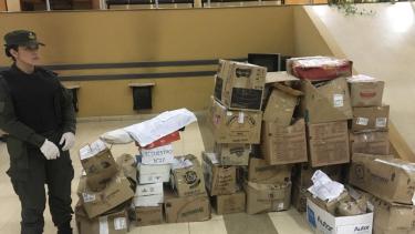 El procedimiento lo realizó esta mañana personal de Gendarmería Nacional que montó un importante operativo.