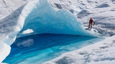 El glaciar Perito Moreno tiene 257 km² de superficie de puro hielo. 