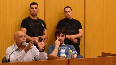 Jorge Quiroz, imputado por intento de femicidio en su juicio de cesura. Foto: Emiliana Cantera.-