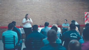 Participaron policías de todas las unidades de Viedma. Foto: gentileza.