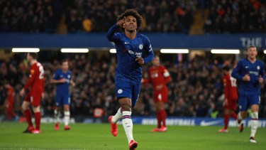 El brasilero Willian marcó el 1 a 0. (Foto: AP)