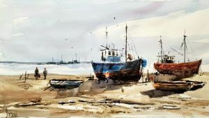 Guerrissi, con la acuarela como pasión artística