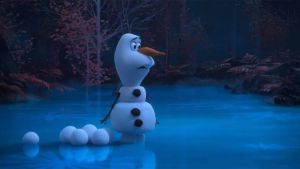 Olaf divierte a los chicos en casa