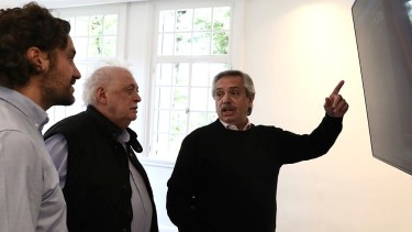 Alberto Fernández analizó cómo continuaría la próxima fase de la cuarentena. Foto Télam. 