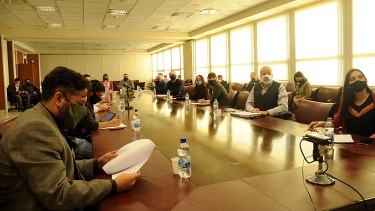 Reunión de la comisión de Asuntos Constitucionales de la Legislatura para debatir el proyecto de prisión preventiva.
