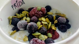 Avena con frutos rojos