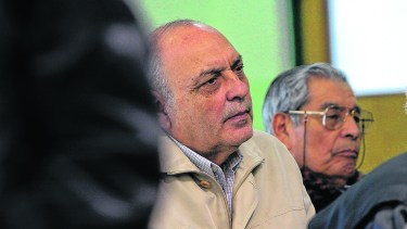 Guglielminetti era conocido como "mayor Guastavino". En la sala de juicio La Escuelita de Amuc, Neuquén 2.012 . Foto archivo.