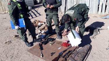 Secuestraron restos de animales silvestres en la zona Los Barreales. (Foto: Gentileza).