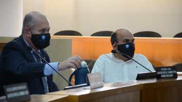 Los autores del proyecto Mario Lara y Marcelo Bermúdez  (foto Yamil Regules)