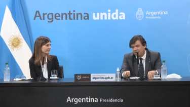El anuncio fue hecho por Fernanda Raverta y Claudio Moroni. Foto: captura de pantalla.-