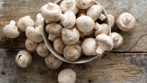 Y en conserva, champiñones al limón