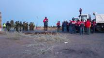 Imagen de Es total el corte de ruta de los mineros en Arroyito