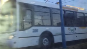 Colectivos de la empresa Pehuenche de Cipolletti recorren las calles de Roca