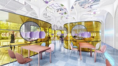 Este es el diseño del primer «restaurante Covid-19 free» de España y fue diseñado por arquitectos argentinos