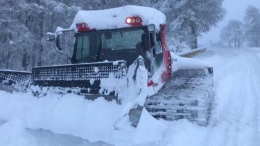 Postales de la nevada en Chapelco: bosques, pisapistas y refugios cubiertos de blanco
