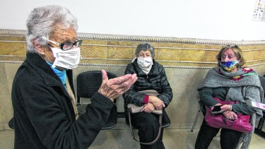 Las referentes de Derechos Humanos al salir del encuentro con el Tribunal Superior de Justicia. Foto: Oscar Livera