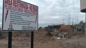Relevarán la toma bajo la línea de alta tensión en Neuquén
