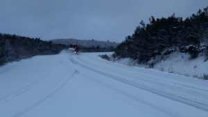 Tránsito en ruta 40: tramos con nieve y hielo