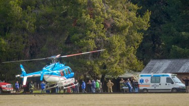 El joven fue trasladado al hospital de San Martín de los Andes pero se encuentra en buen estado de salud. (Foto: Patricio Rodríguez)