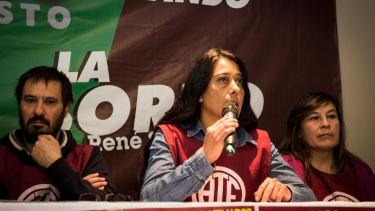 La secretaria general de la seccional Bariloche de ATE, Úrsula Caracotche, denunció días atrás los despidos en Senaf. Archivo