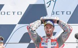 Dovizioso se fracturó en una prueba de motocross