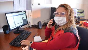 Neuquén capital se quedó sin línea 107 de emergencias médicas por la caída de un poste. (FOTO: Yamil Regules)