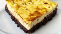 Imagen de Cheesecake brownie, un postre sin TACC