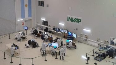El "cuarto limpio" de Invap es la fábrica de satélites de la empresa. (Foto: Archivo)