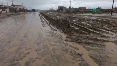 Las intensas lluvias dejaron varias calles intransitables en SAO (foto: Martín Brunella)
