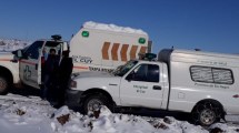 Imagen de Dio a luz en medio de la nieve