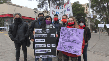 Trabajadores de Salud reiteraron su pedido de elementos de bioseguridad para el sector. Foto: Oscar Livera