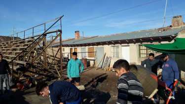 Los chicos de Maro comprometidos con la misión solidaria.