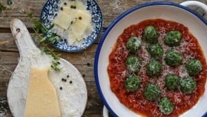 Malfatti de espinaca y ricotta