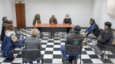 Del encuentro participaron representantes de ATE, ATM, UPCN y SOYEM. Foto: gentileza.-