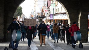 Trabajadores del Casino de Bariloche marcharon por la incertidumbre laboral